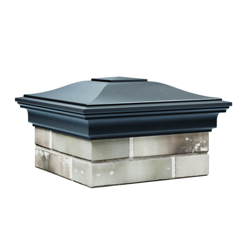 Колпак Zking Монблан Серый на столб 1.5х1.5 еврокирпича 0.7НФ (355х355мм) в Москве фото