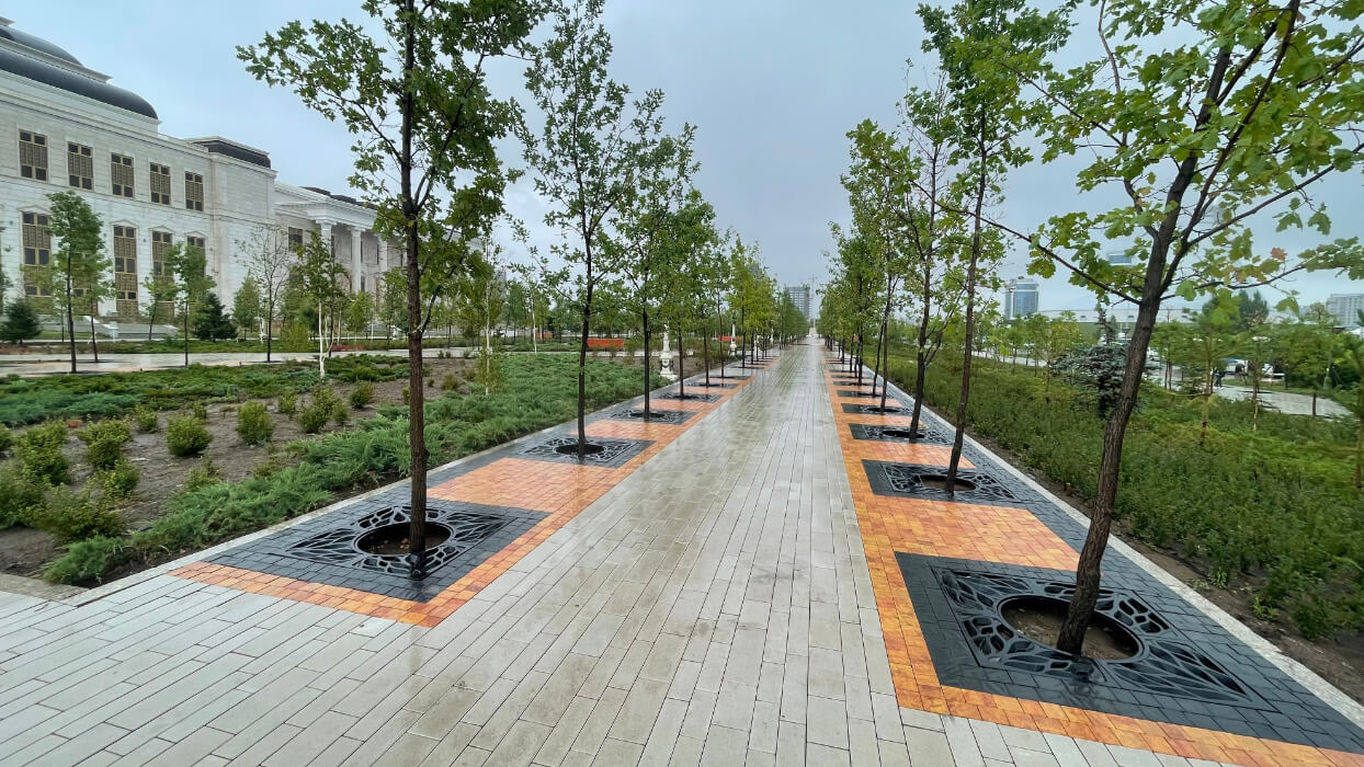 Приствольная решетка для дерева ZKING CRUST 1.2х1.2м Черная в Москве фото