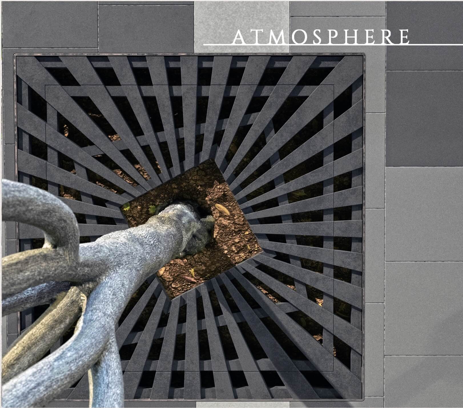 Приствольная решетка для дерева ZKING ATMOSPHERE 1.2х1.2м Черная в Москве фото