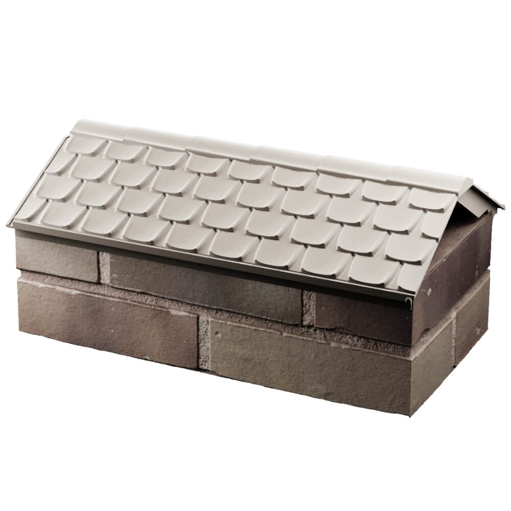 Парапет Zking Эльбрус Бежевый с посадкой на 1 кирпич (255мм) в Москве фото