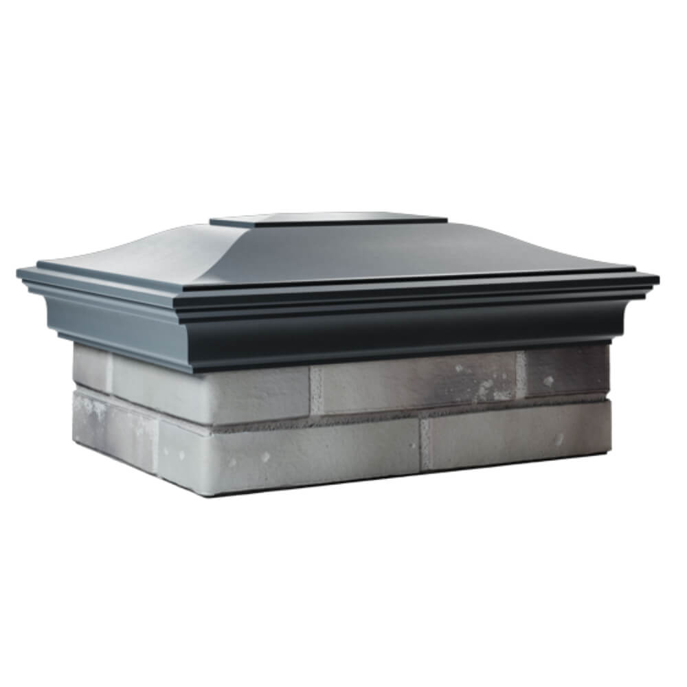 Колпак Zking Монблан Серый на столб 2х1.5 кирпича (515х385мм) в Москве фото