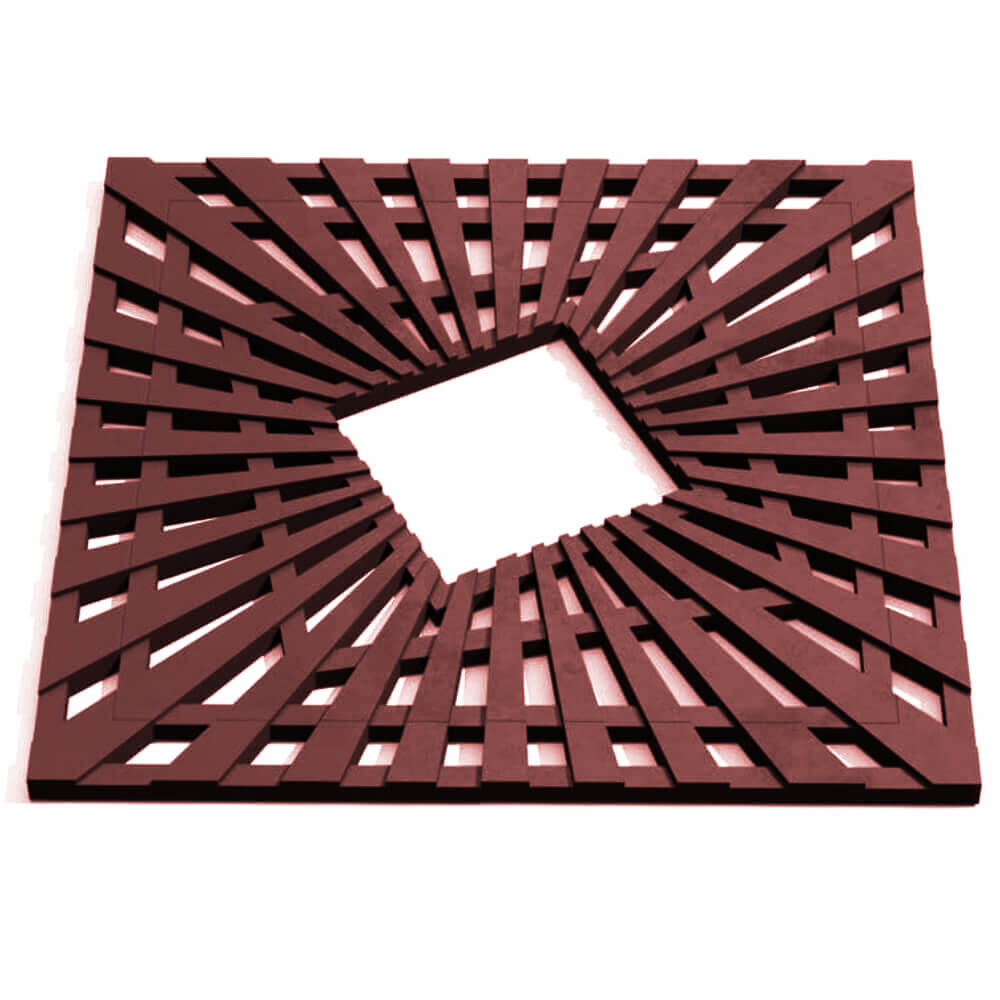 Приствольная решетка для дерева ZKING ATMOSPHERE 1.2х1.2м Коричневая Москва фото