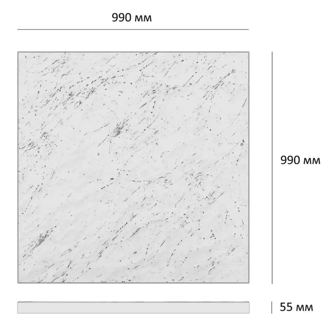 Шаговая плита STONE Светлая Галька 990х990х55мм в Москве фото