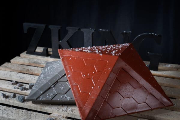 Колпак Zking Эверест Красный на столб 1.5х1.5 кирпича (390х390мм) в Москве фото