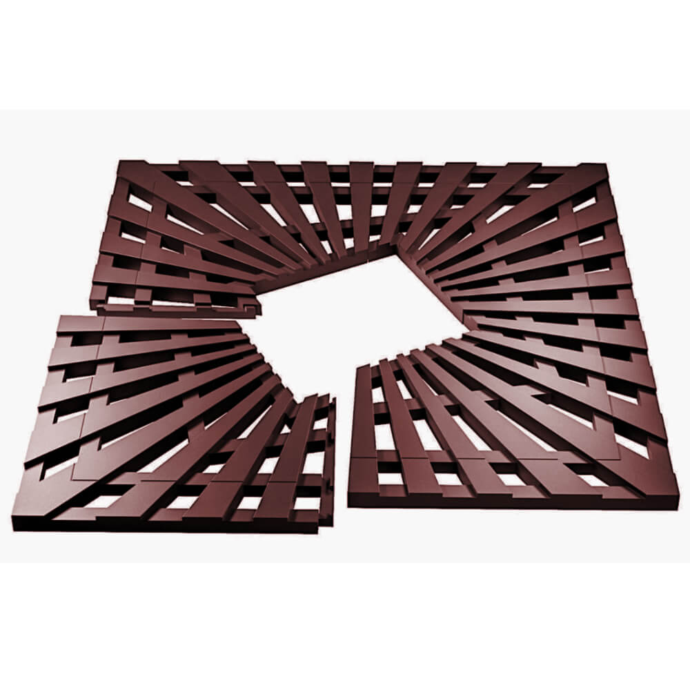 Приствольная решетка для дерева ZKING ATMOSPHERE 1.2х1.2м Коричневая в Москве фото