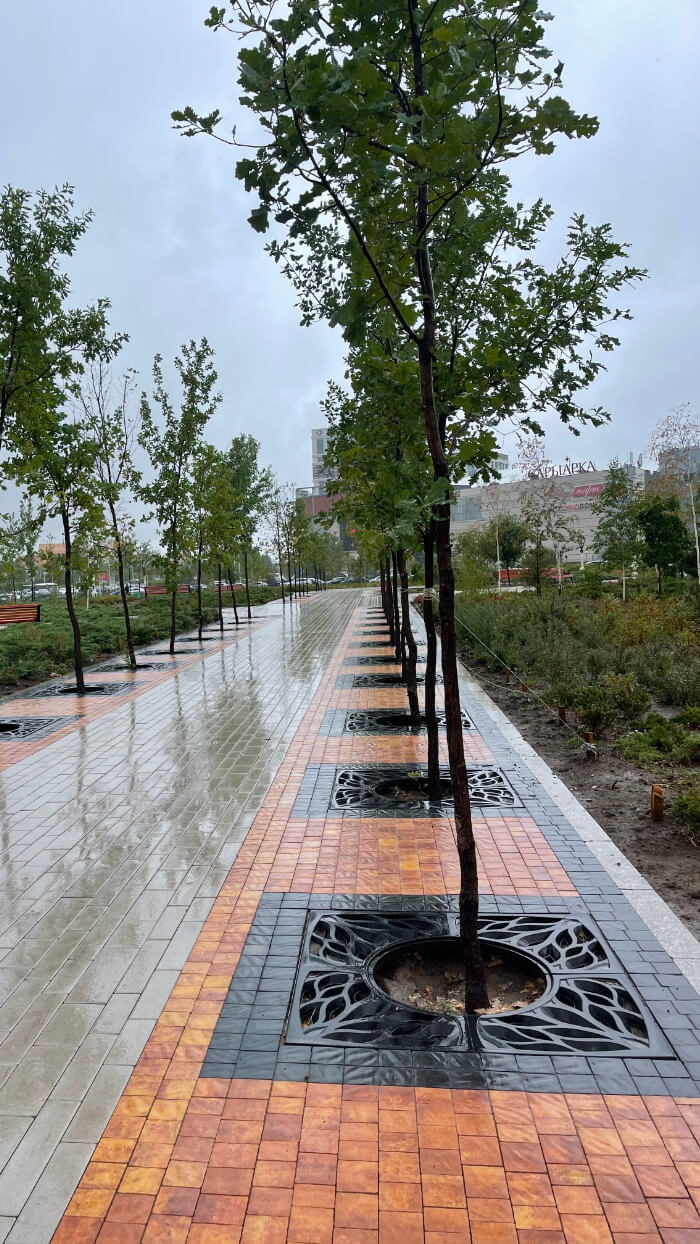 Приствольная решетка для дерева ZKING CRUST 1.2х1.2м Черная в Москве фото