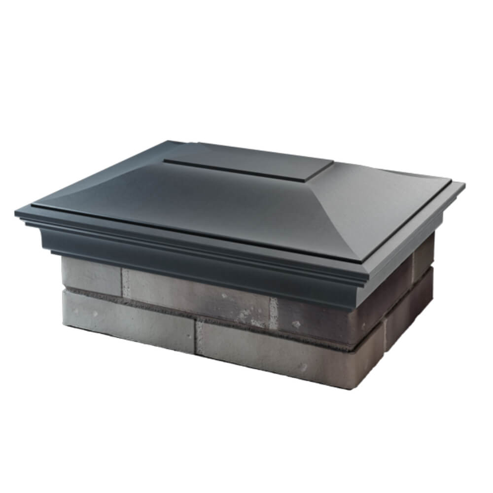 Колпак Zking Монблан Серый на столб 2х1.5 кирпича (515х385мм) в Москве фото