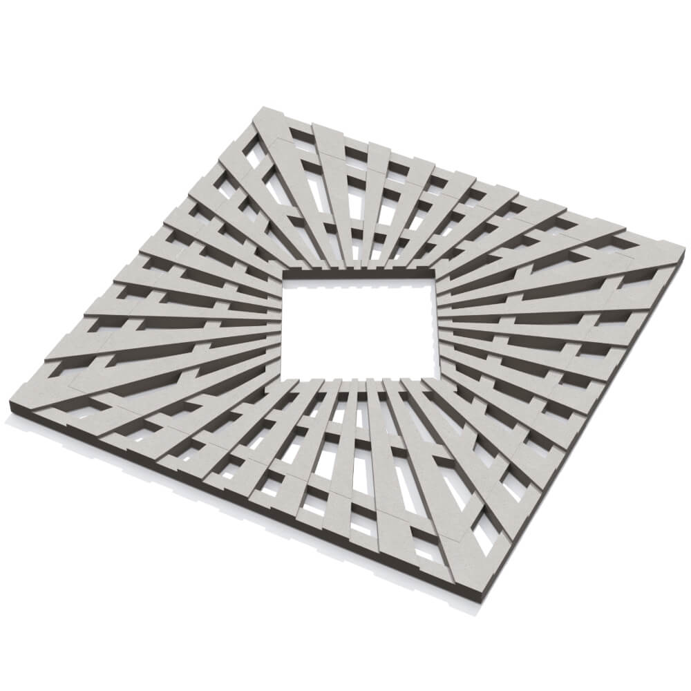 Приствольная решетка для дерева ZKING ATMOSPHERE 1.2х1.2м Бежевая в Москве фото