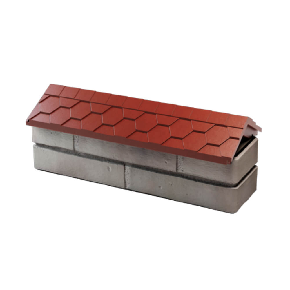 Парапет Zking Эверест Красный с посадкой на 0.5 кирпича (130мм) в Москве фото