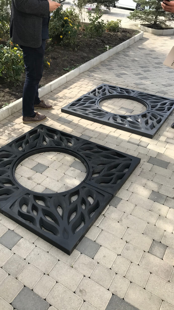 Приствольная решетка для дерева ZKING CRUST 1.2х1.2м Черная в Москве фото