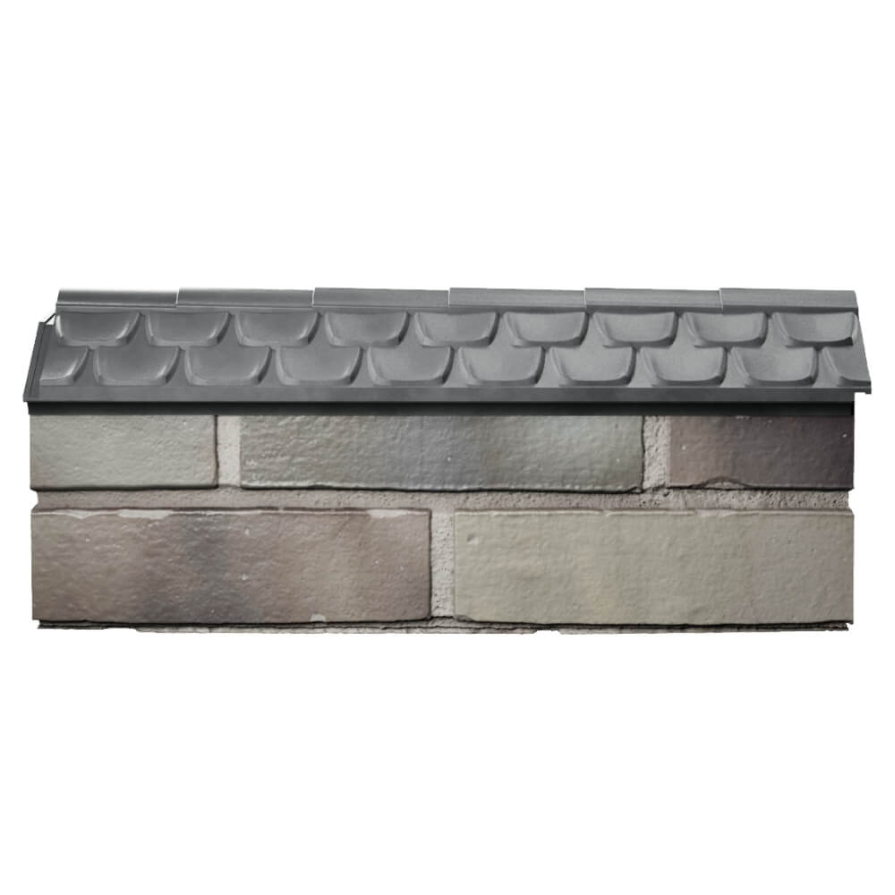 Парапет Zking Эльбрус Серый с посадкой на 0.5 кирпича (130мм) в Москве фото