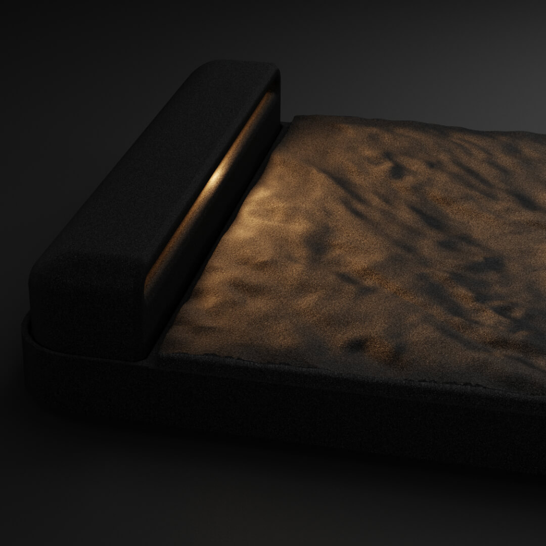 LED Светильник для шаговой плиты STONE Черный Сланец 330х75х98мм Москва фото