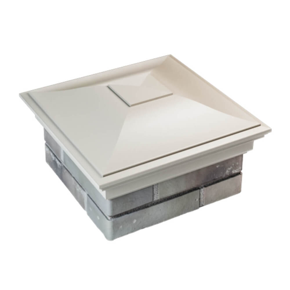 Колпак Zking Монблан Бежевый на столб 1.5х1.5 еврокирпича 0.7НФ (355х355мм) в Москве фото