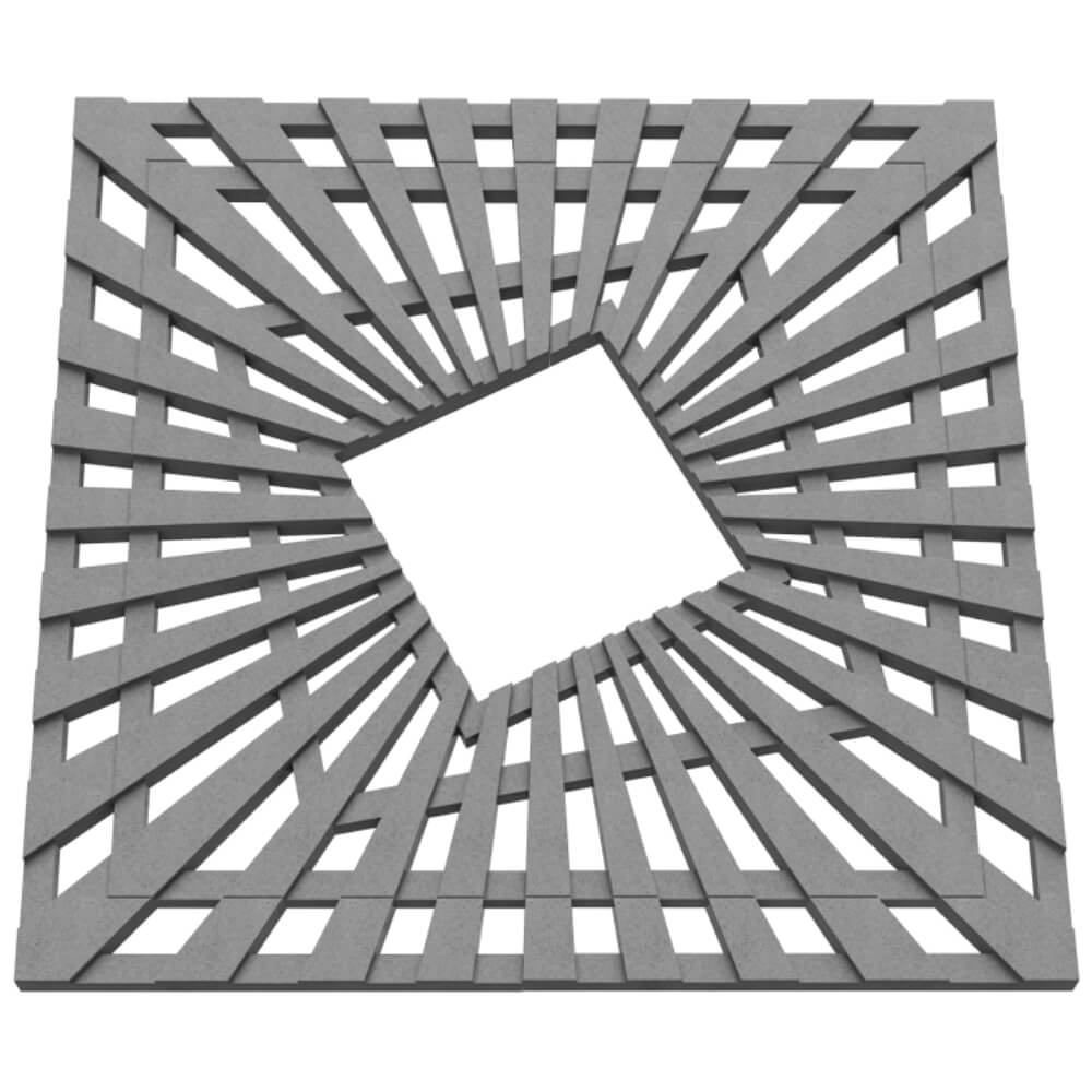 Приствольная решетка для дерева ZKING ATMOSPHERE 1.2х1.2м Серая в Москве фото