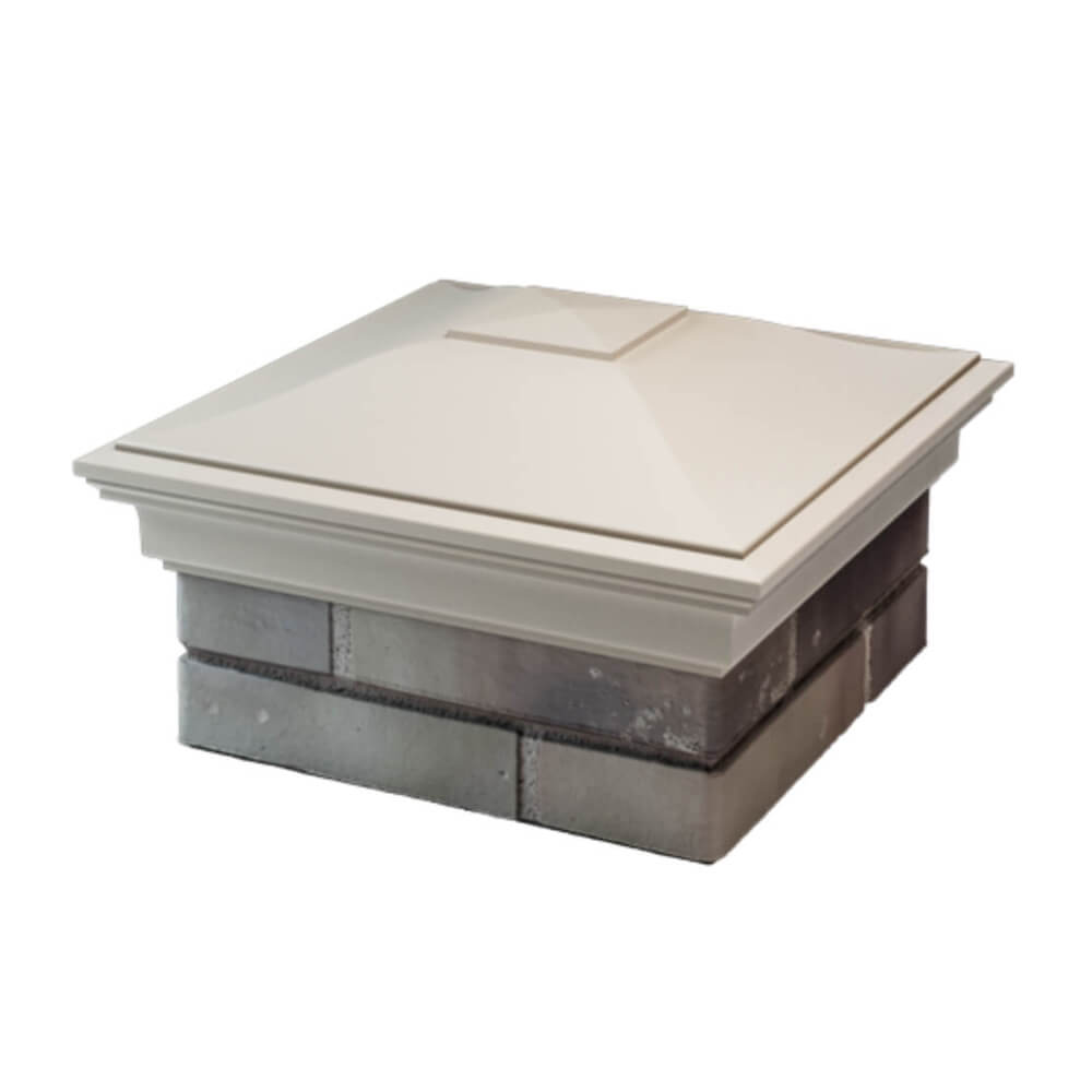 Колпак Zking Монблан Бежевый на столб 1.5х1.5 еврокирпича 0.7НФ (355х355мм) в Москве фото