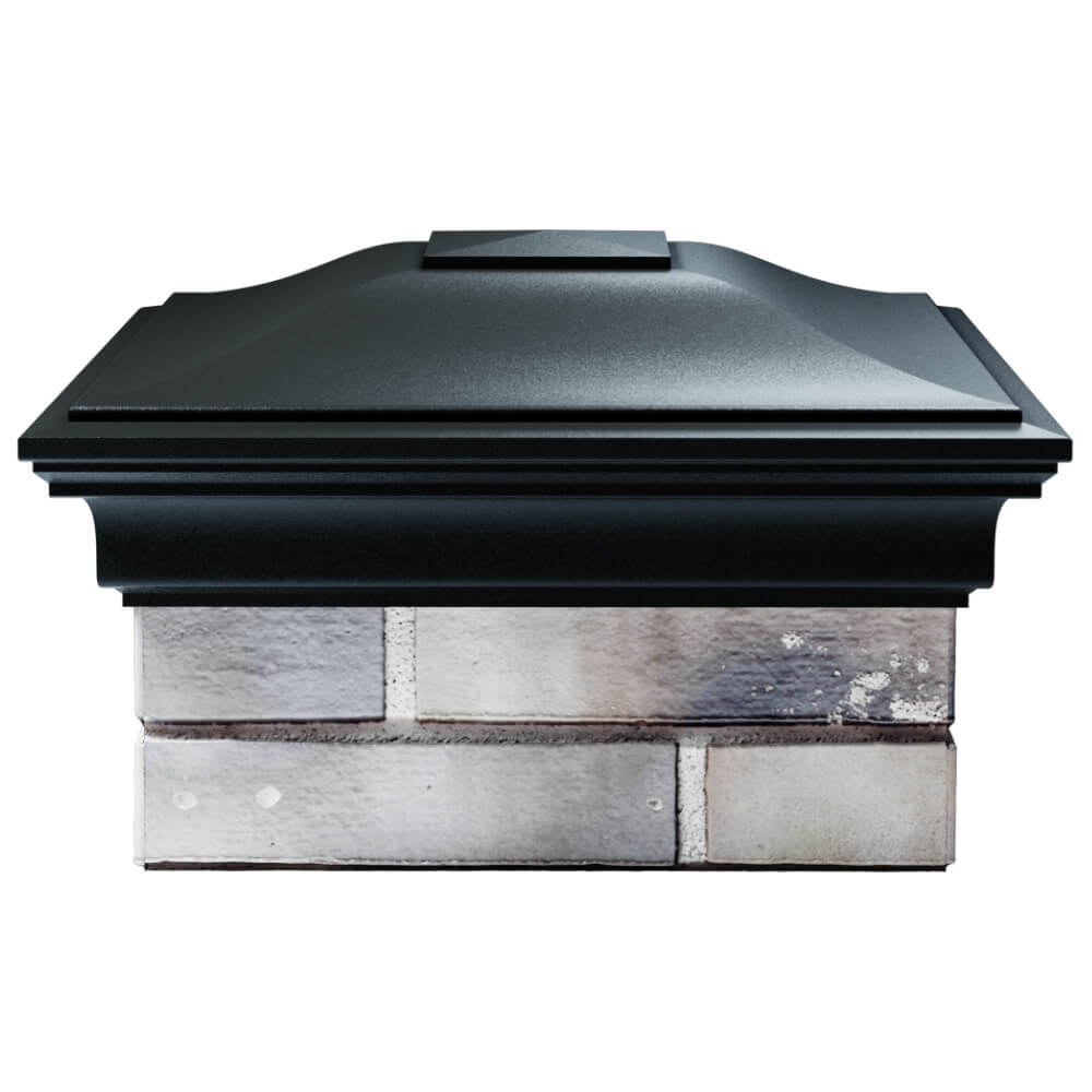 Колпак Zking Монблан Черный на столб 1.5х1.5 кирпича (385х385мм) Москва фото