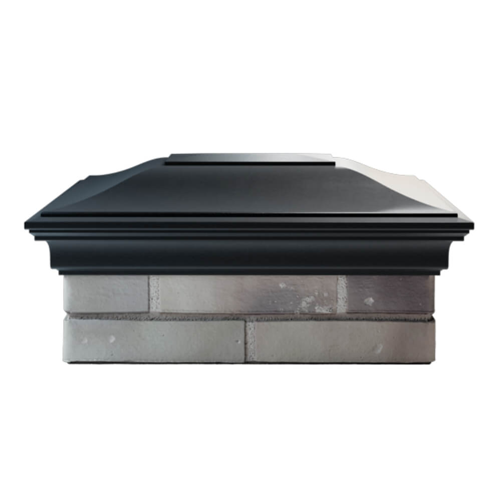 Колпак Zking Монблан Черный на столб 2х1.5 кирпича (515х385мм) в Москве фото