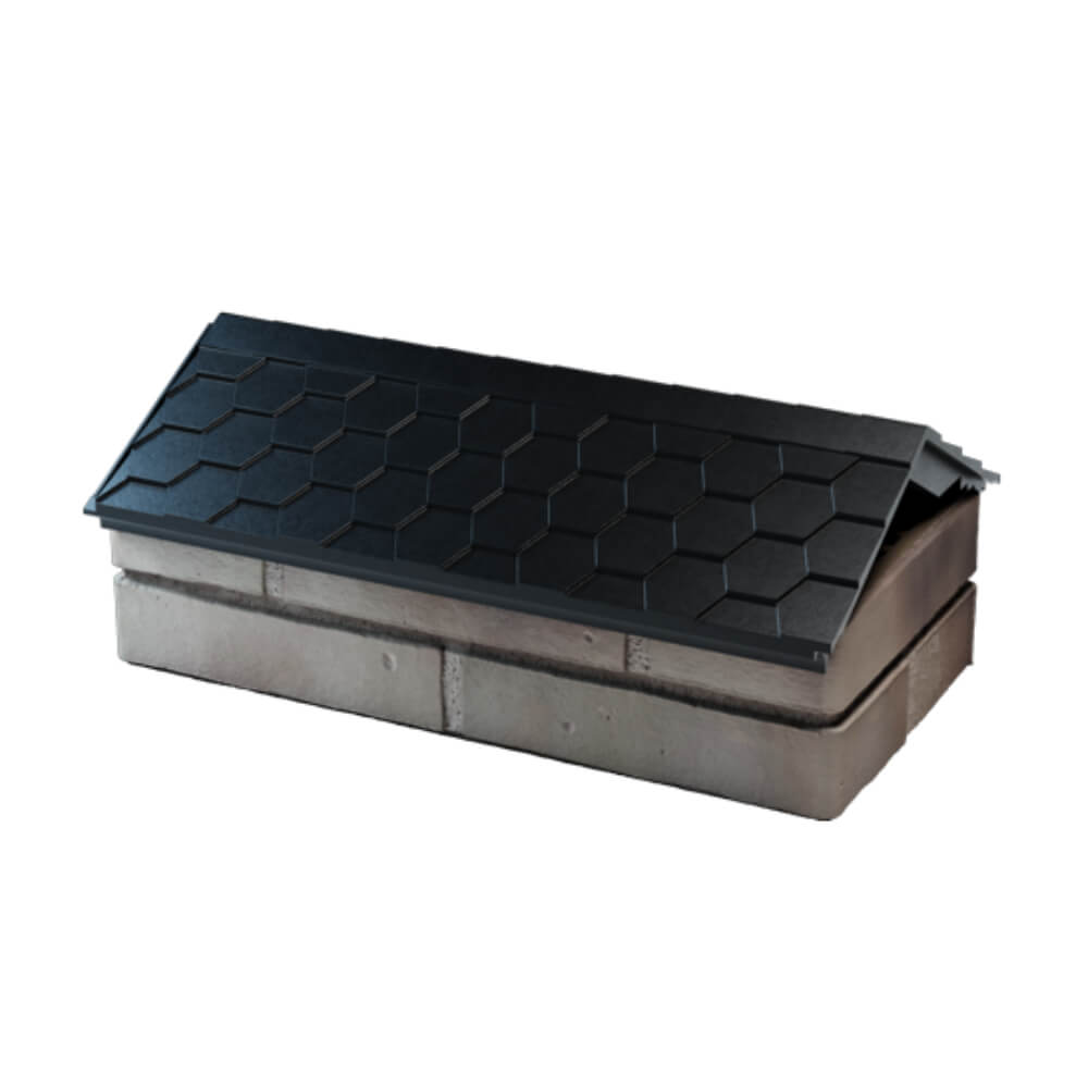 Парапет Zking Эверест Черный с посадкой на 1 кирпич (200/225/255мм) в Москве фото