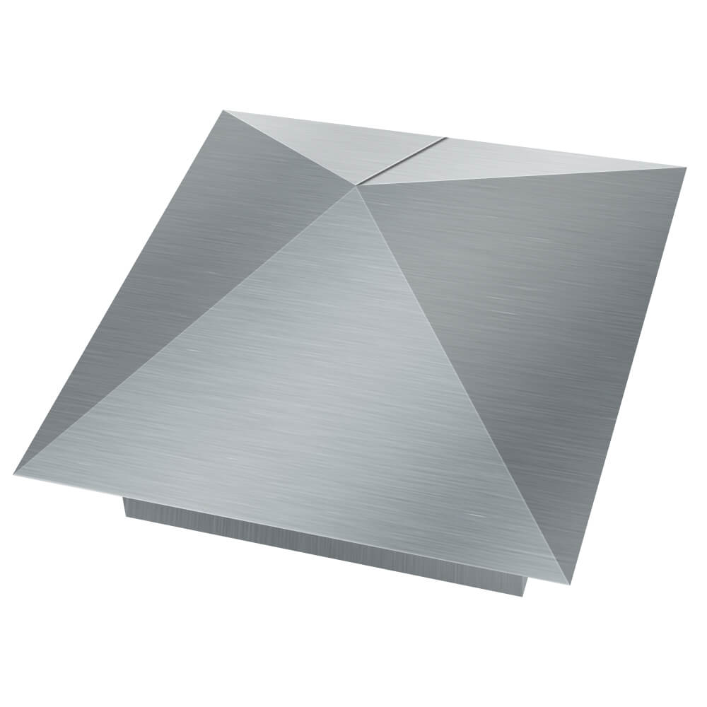 Колпак металлический 380х380мм оцинкованный заборный Москва фото