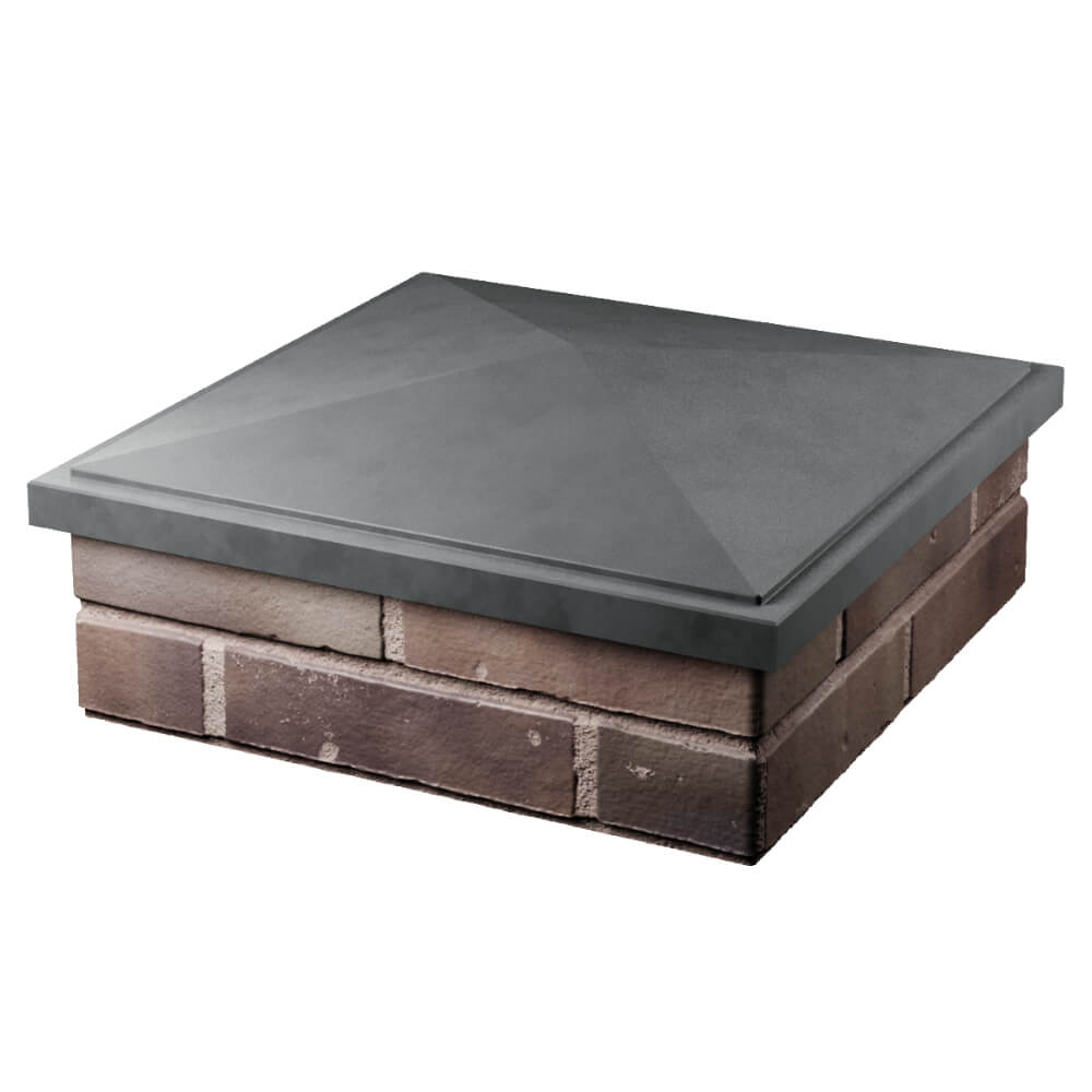 Колпак Zking БонаМоно Серый на столб 2х2 кирпича (515х515, 530х530мм) в Москве фото