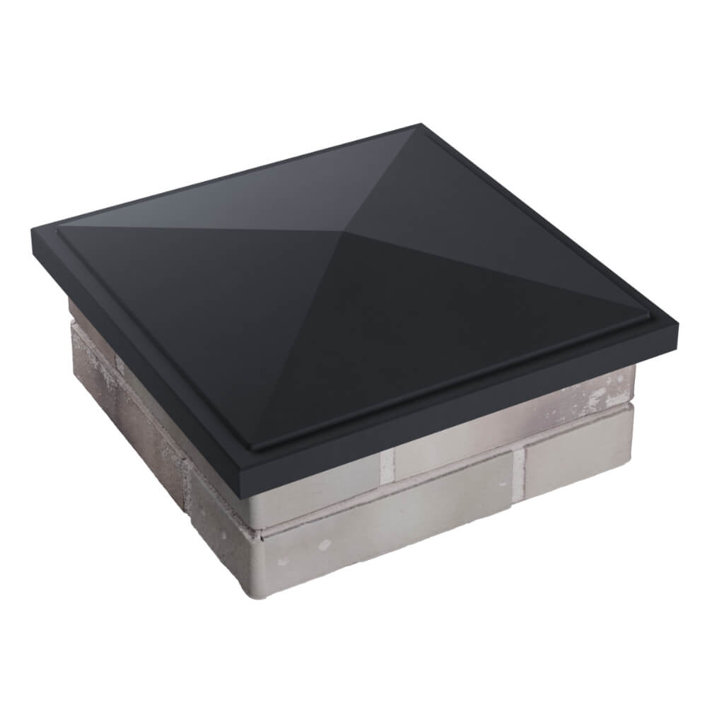 Колпак Zking БонаМоно Серый на столб 1.5х1.5 кирпича (385х385, 400х400мм) в Москве фото