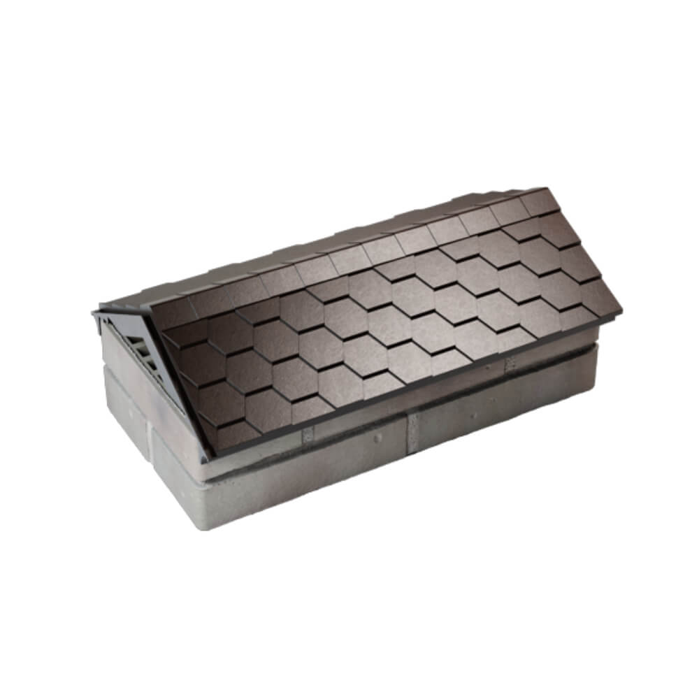 Парапет Zking Эверест Коричневый с посадкой на 1 кирпич (200/225/255мм) в Москве фото