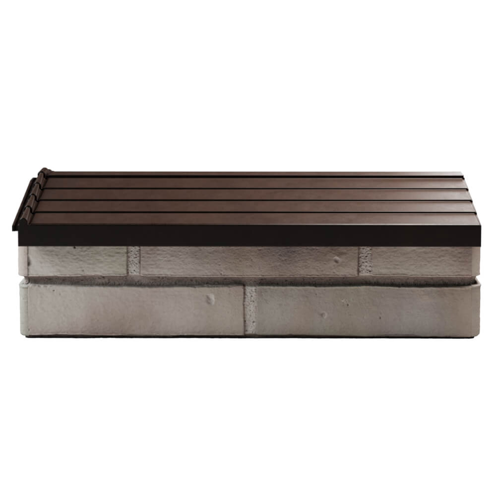 Парапет Zking Бона ХайТек Коричневый с посадкой на 1 кирпич (200/225/255мм) в Москве фото