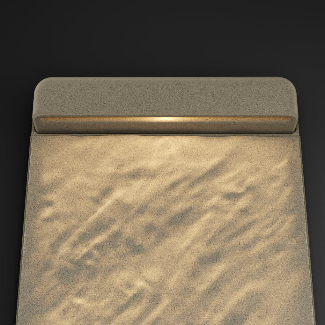 LED Светильник для шаговой плиты STONE Светлая Галька 330х75х98мм в Москве фото