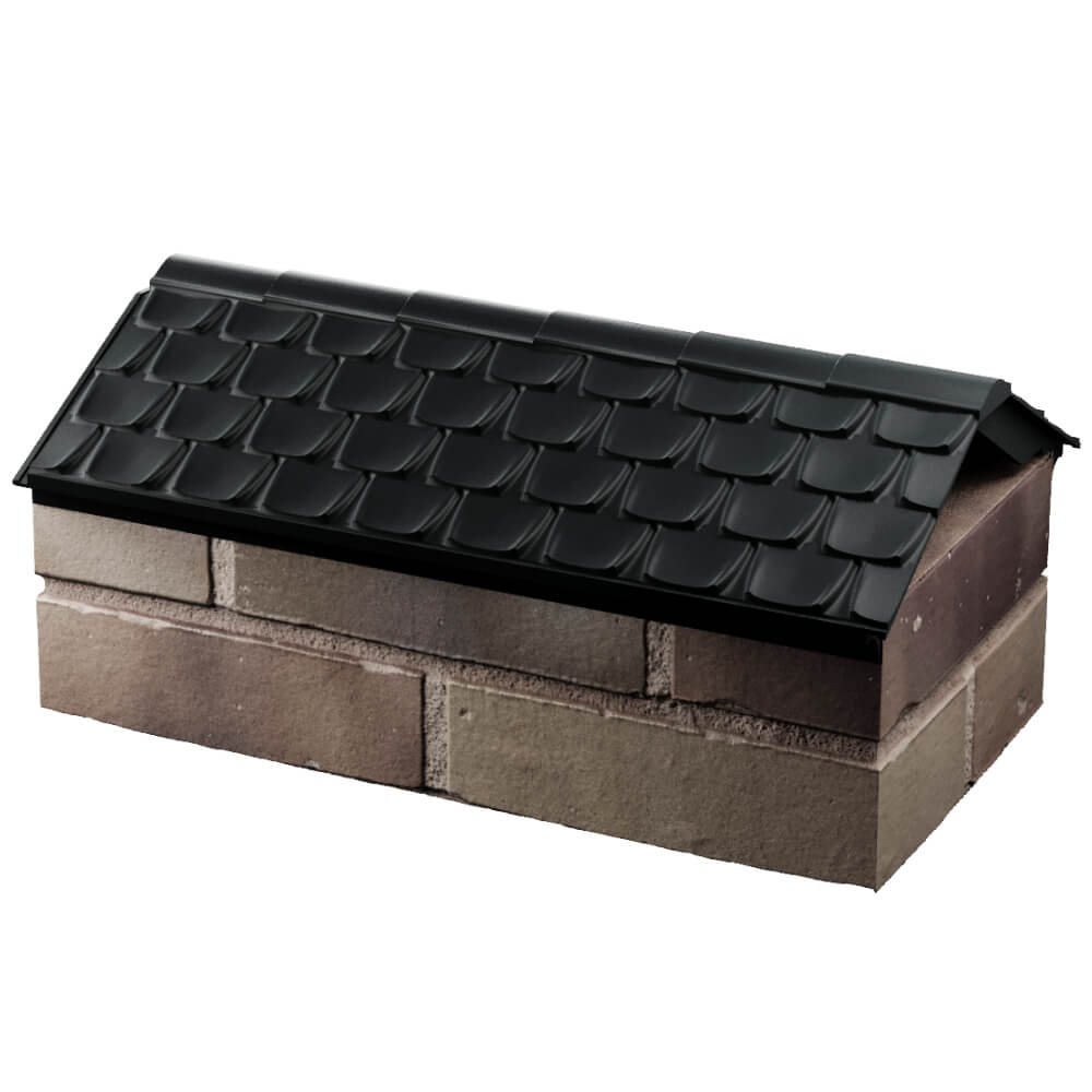 Парапет Zking Эльбрус Черный с посадкой на 1 кирпич (255мм) в Москве фото