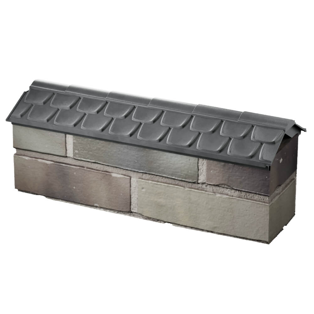 Парапет Zking Эльбрус Серый с посадкой на 0.5 кирпича (130мм) в Москве фото