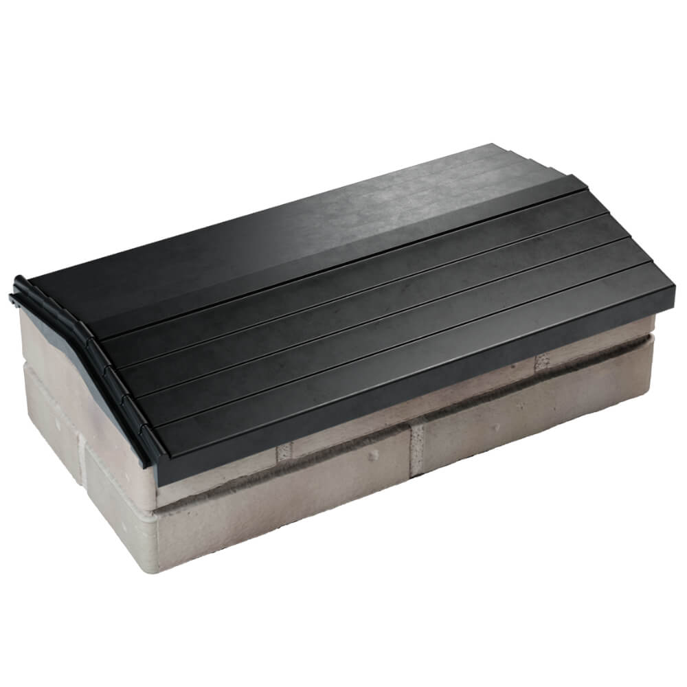 Парапет Zking Бона ХайТек Черный с посадкой на 1 кирпич (200/225/255мм) в Москве фото