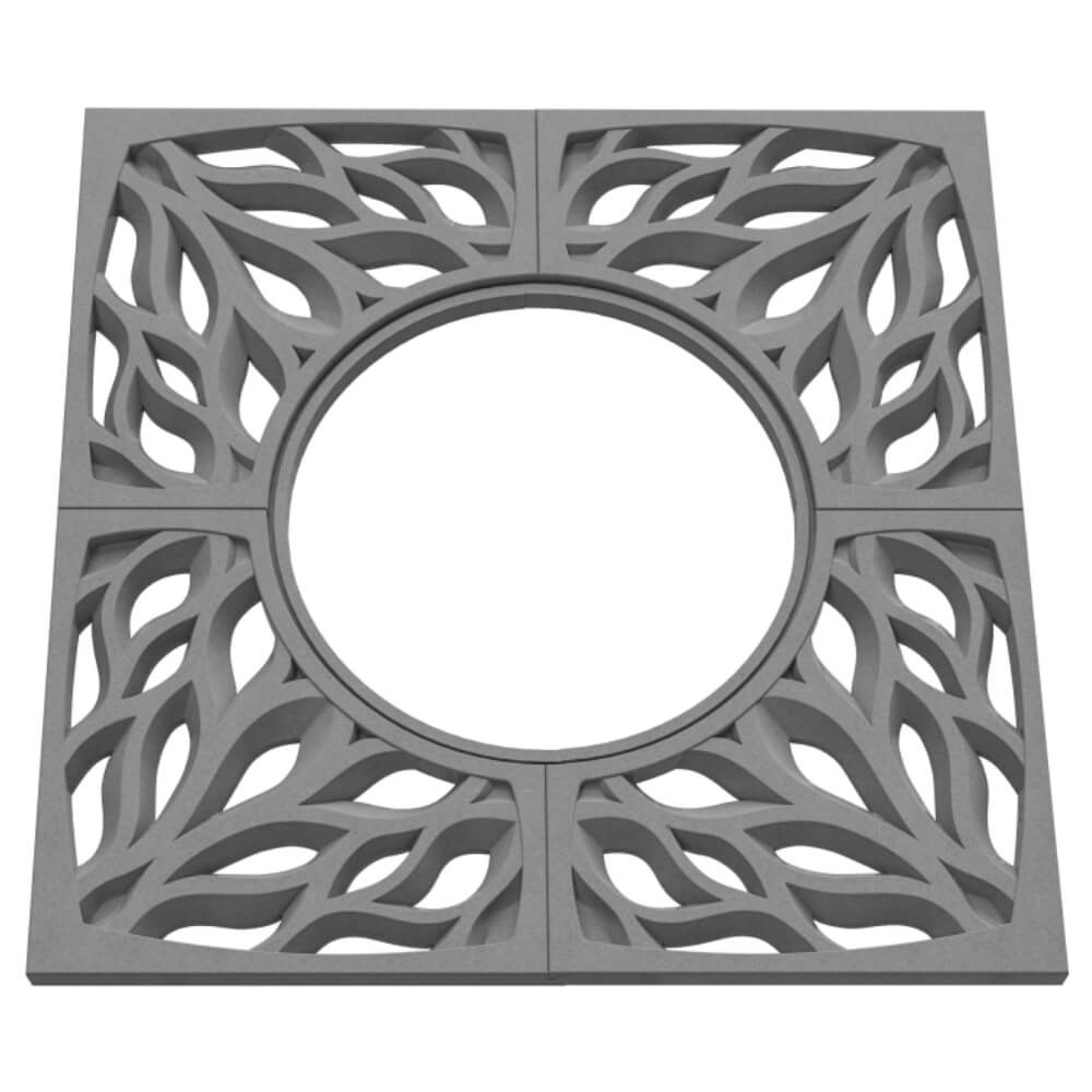 Приствольная решетка для дерева ZKING CRUST 1.2х1.2м Серая в Москве фото