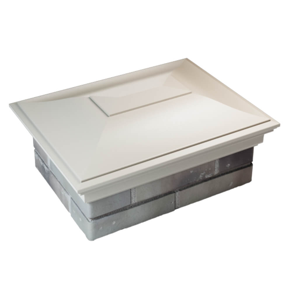 Колпак Zking Монблан Бежевый на столб 2х1.5 кирпича (515х385мм) Москва фото