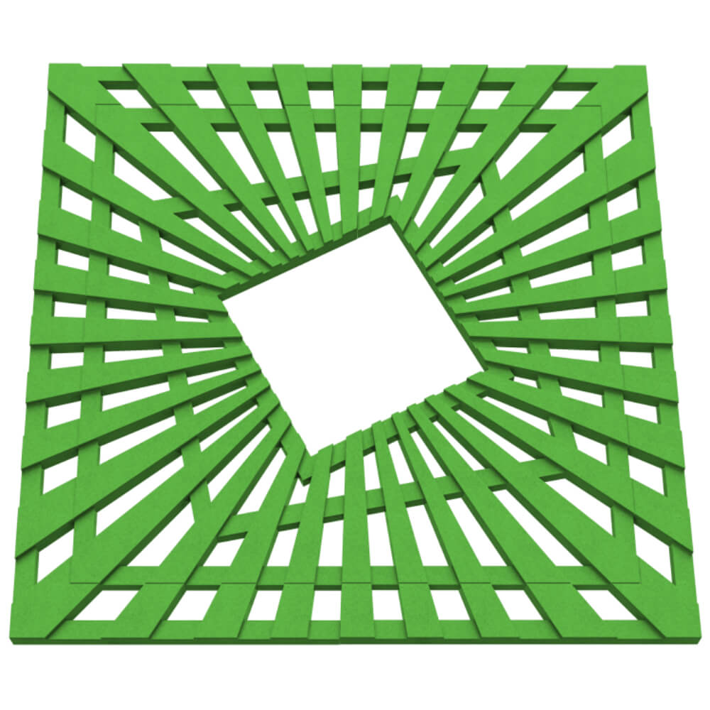 Приствольная решетка для дерева ZKING ATMOSPHERE 1.2х1.2м Зеленая в Москве фото