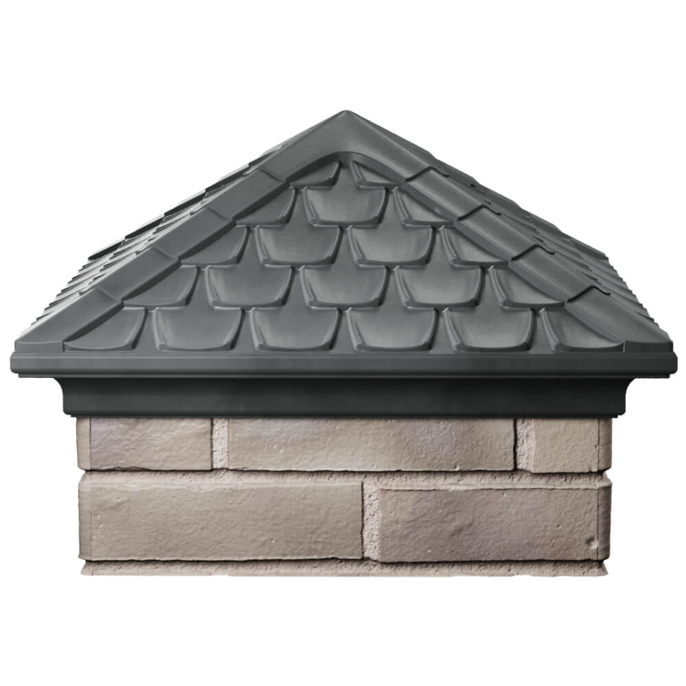 Колпак Zking Эльбрус Серый на столб 1.5х1.5 кирпича (385х385мм) Москва фото