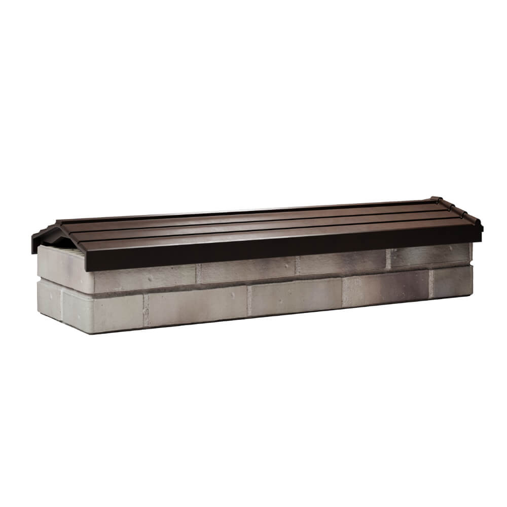 Парапет Zking Бона ХайТек Коричневый посадка на 0.5 кирпича (130мм) Москва фото