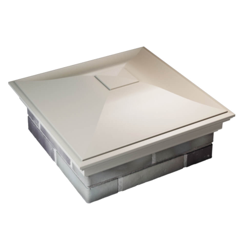 Колпак Zking Монблан Бежевый на столб 2х2 кирпича (515х515мм) Москва фото