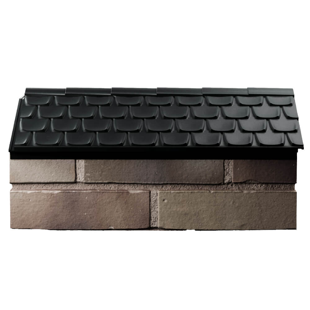 Парапет Zking Эльбрус Черный с посадкой на 1 кирпич (255мм) в Москве фото
