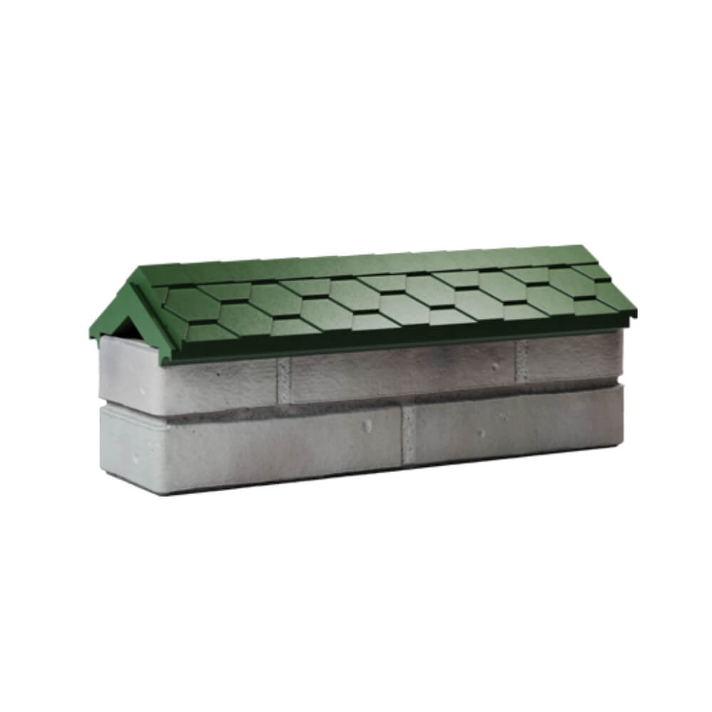 Парапет Zking Эверест Зеленый с посадкой на 0.5 кирпича (130мм) Москва фото