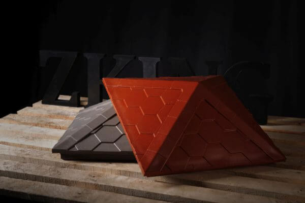 Колпак Zking Эверест Красный на столб 1.5х1.5 кирпича (390х390мм) в Москве фото