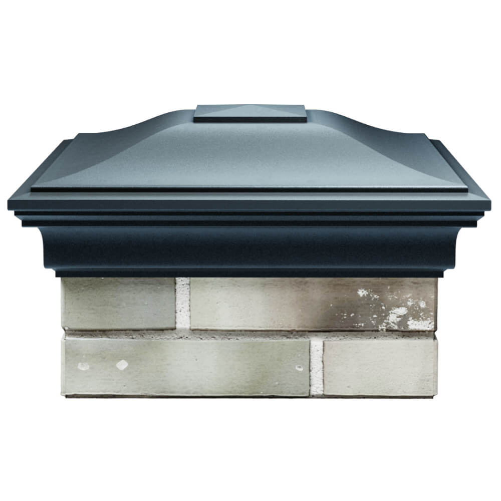 Колпак Zking Монблан Серый на столб 1.5х1.5 кирпича (385х385мм) Москва фото