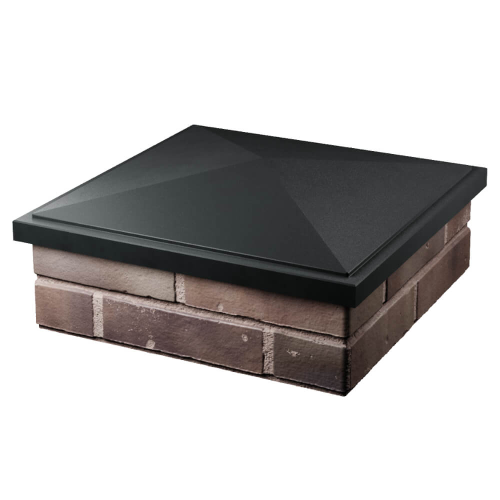 Колпак Zking БонаМоно Черный на столб 2х2 кирпича (515х515, 530х530мм) в Москве фото