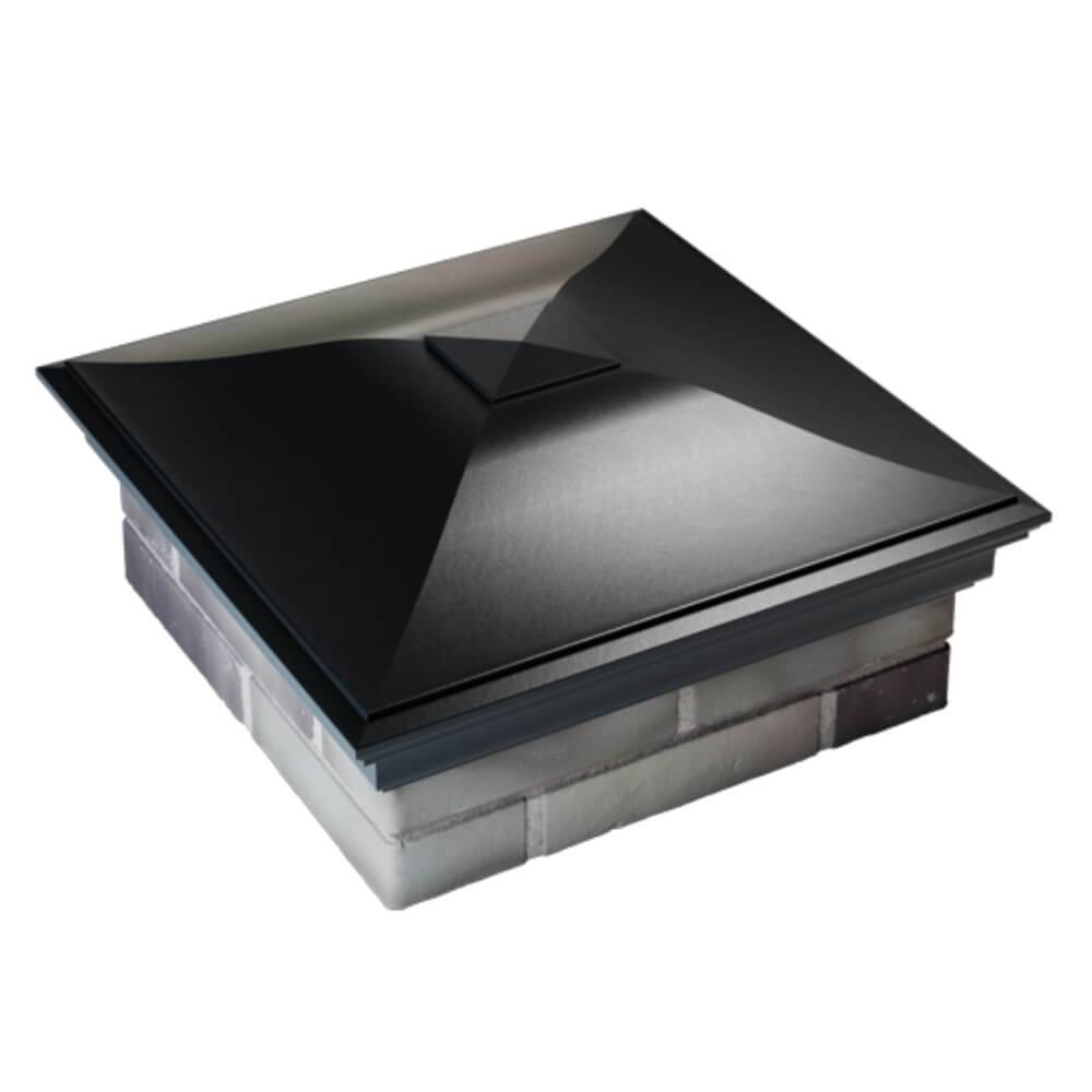 Колпак Zking Монблан Черный на столб 2х2 кирпича (515х515мм) Москва фото