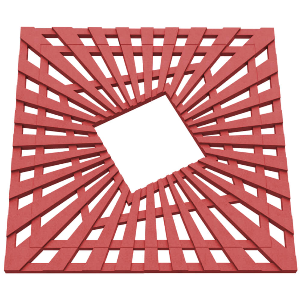 Приствольная решетка для дерева ZKING ATMOSPHERE 1.2х1.2м Красная в Москве фото