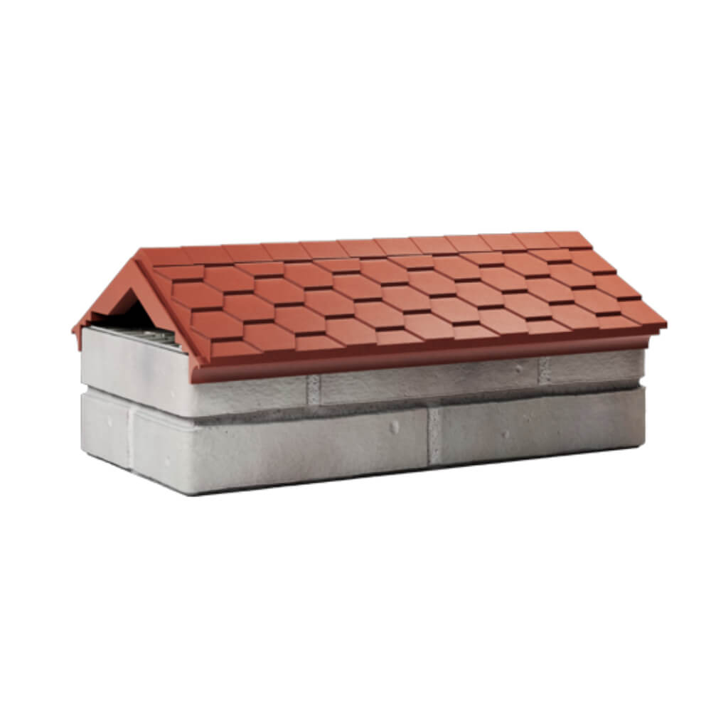 Парапет Zking Эверест Красный с посадкой на 1 кирпич (200/225/255мм) Москва фото