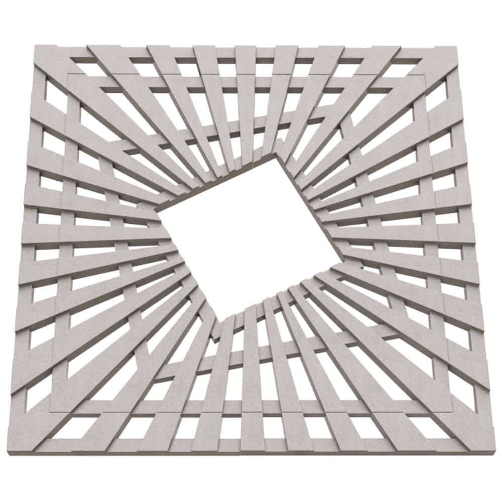 Приствольная решетка для дерева ZKING ATMOSPHERE 1.2х1.2м Бежевая в Москве фото