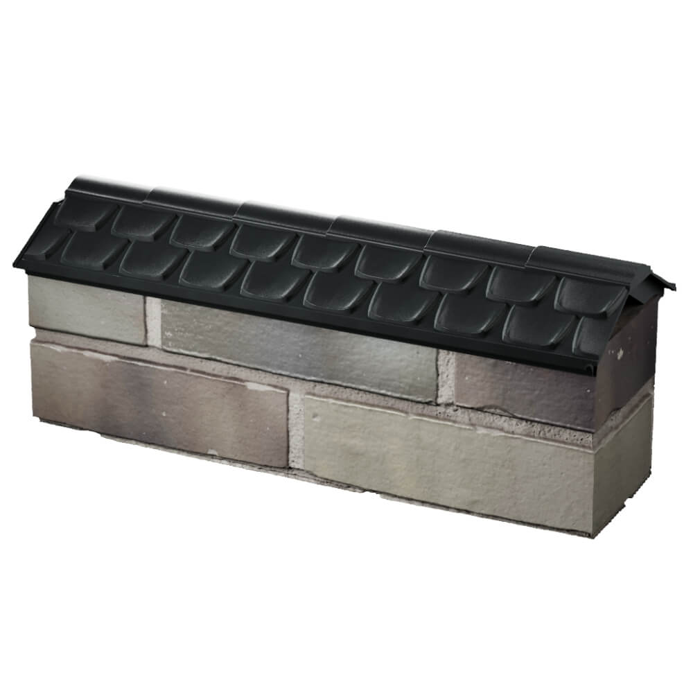 Парапет Zking Эльбрус Черный с посадкой на 0.5 кирпича (130мм) в Москве фото