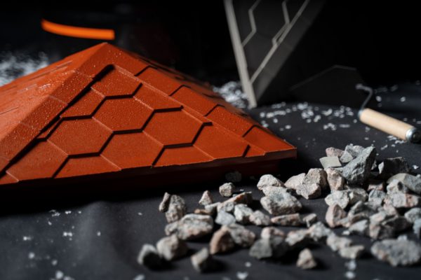 Колпак Zking Эверест Красный на столб 1.5х1.5 кирпича (390х390мм) в Москве фото