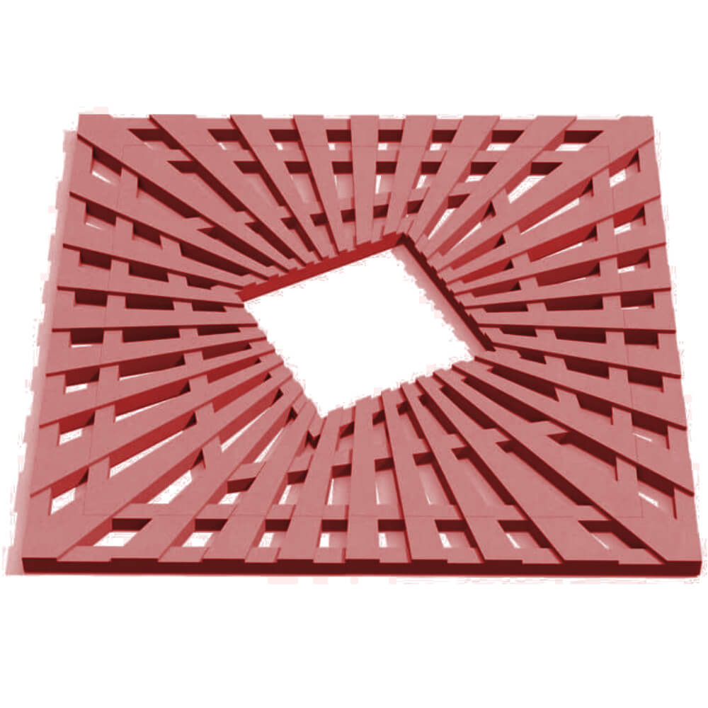 Приствольная решетка для дерева ZKING ATMOSPHERE 1.2х1.2м Красная Москва фото