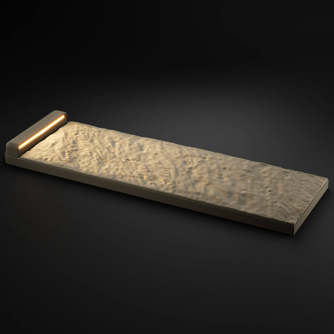 LED Светильник для шаговой плиты STONE Светлая Галька 330х75х98мм в Москве фото